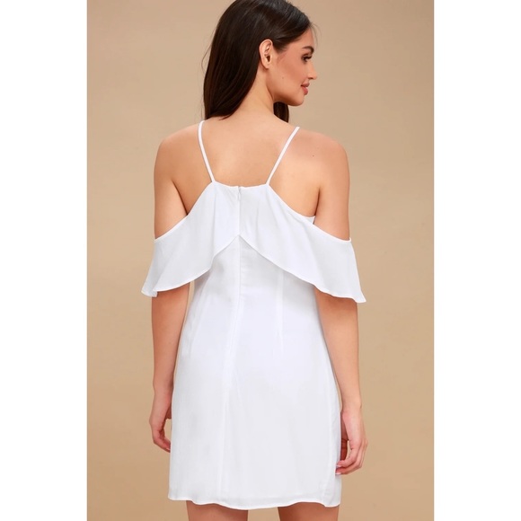 BB Dakota Kaless White Off The Shoulder Sunmer Dress - Picture 3 of 14